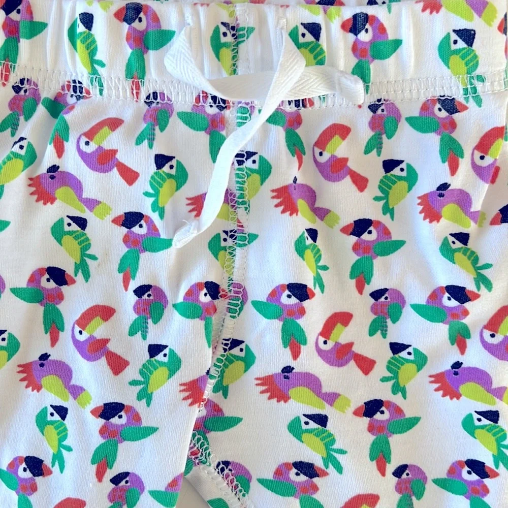 Roller Rabbit Kids Pajama Bottoms - Multicolor Toucan Print - Picture 2 of 6